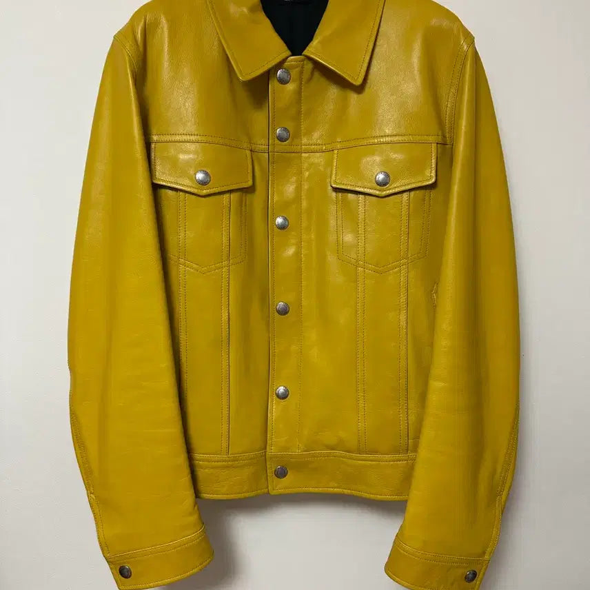[BUNJANG] Tom Ford Yellow Leather Jacket / 톰포드 옐로우 가죽자켓