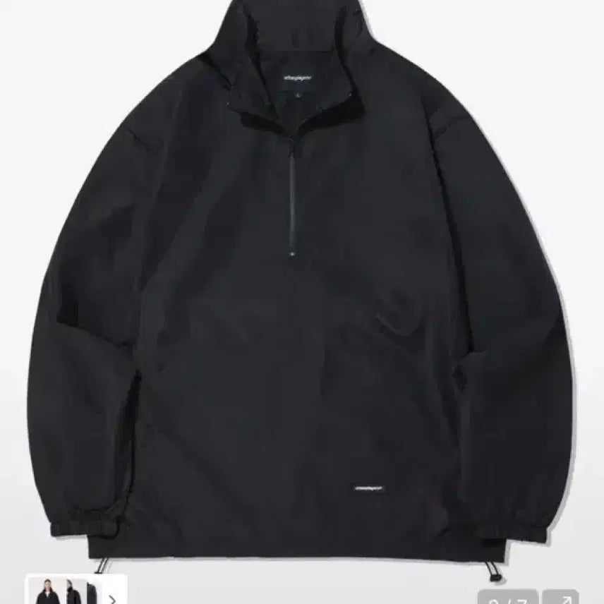 [BUNJANG] Urban Players Black Anorak Jacket / 어반플레이어스 아노락 블랙 자켓 바람막이