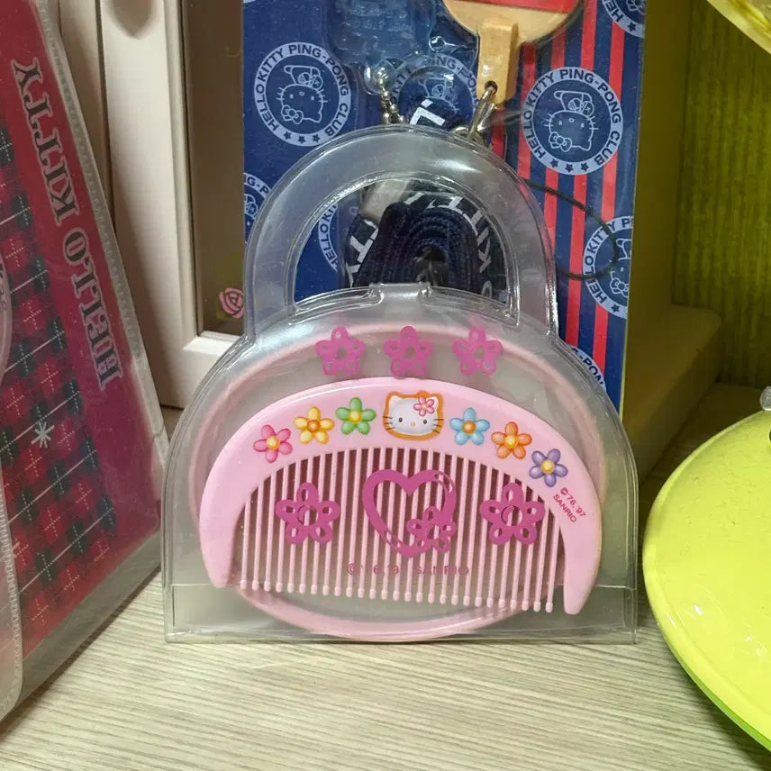 [BUNJANG] Kitty Mirror and Comb Set / 고전키티빗거울세트 고전키티거울빗 카오하나키티