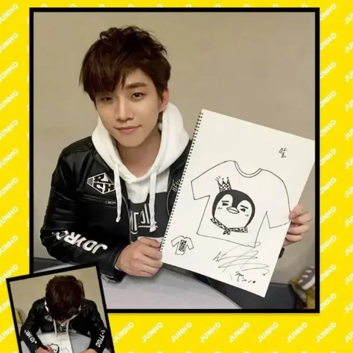 [BUNJANG] Lee Junho Pengpeng-i T-shirt / 이준호 펭펭이 티셔츠