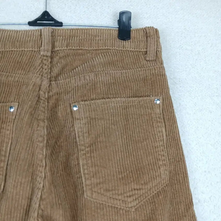 [BUNJANG] Women's Corduroy Wide Pants Brown (S-M) / 여성 코듀로이 와이드 팬츠 브라운(S-M)