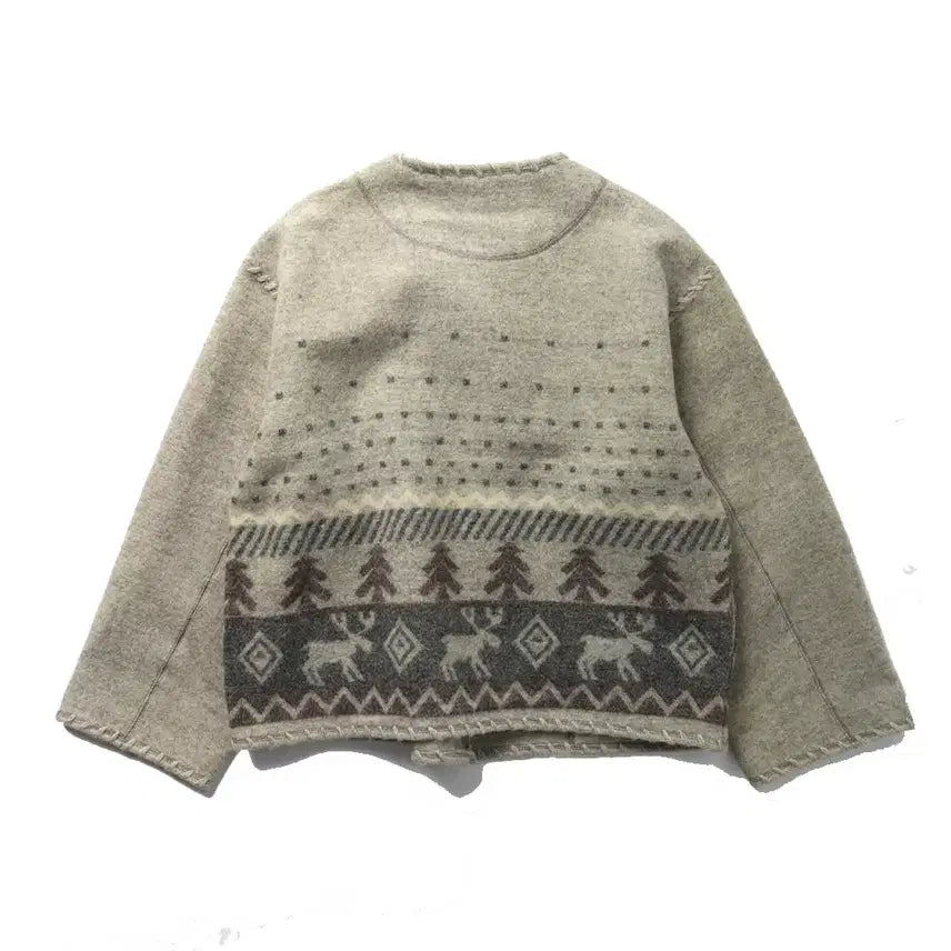 [BUNJANG] ISSEY SPORT Blanket Stitch Wool Jacket / ISSEY SPORT Blanket Stitch Wool Jacket