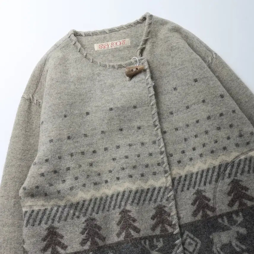 [BUNJANG] ISSEY SPORT Blanket Stitch Wool Jacket / ISSEY SPORT Blanket Stitch Wool Jacket
