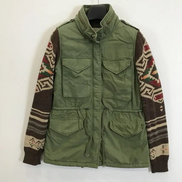 [BUNJANG] Denim &amp; Supply M65 Ethnic Knit Field Jacket / 데님앤서플라이 에스닉 m65 니트야상자켓 [S]