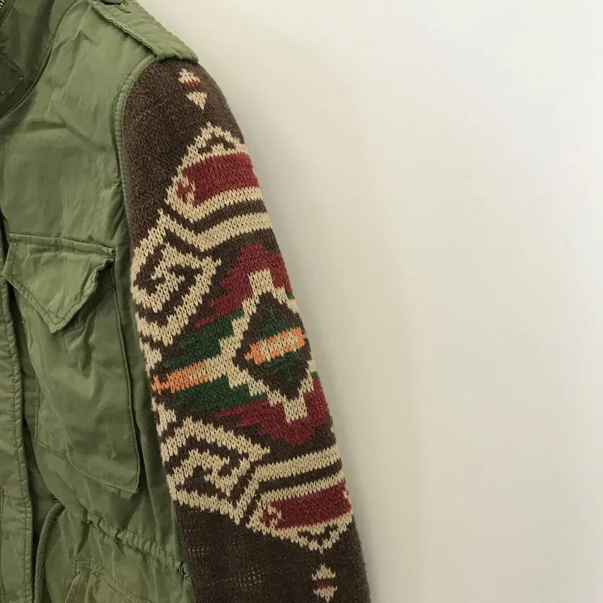 [BUNJANG] Denim &amp; Supply M65 Ethnic Knit Field Jacket / 데님앤서플라이 에스닉 m65 니트야상자켓 [S]