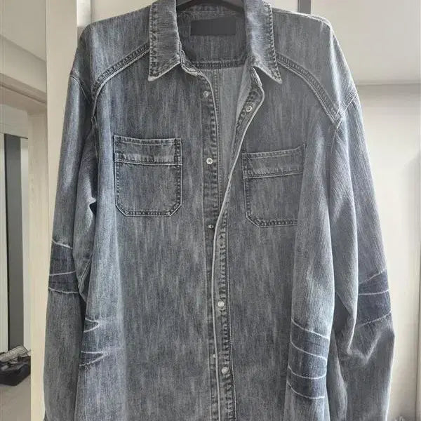 [BUNJANG] Juun.J 25SS Denim Two Pocket Shirt / 준지 25SS 데님 투 포켓 셔츠 52 사이즈 판매