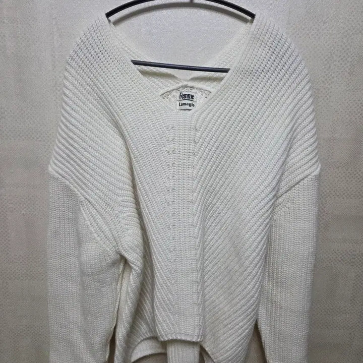 [BUNJANG] White/Ivory Knit Sweater / 니트
