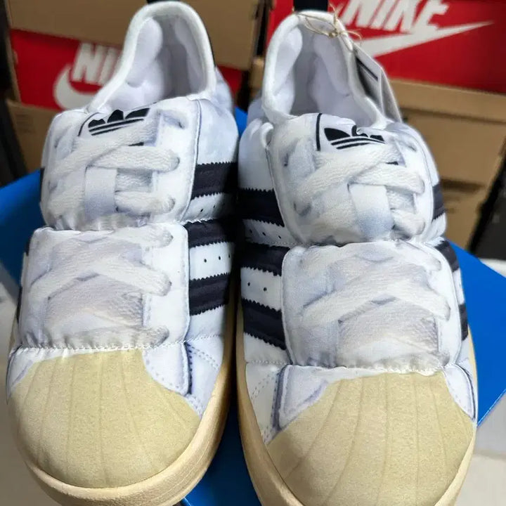 [BUNJANG] Adidas Puppey Superstars Shoes / 새제품 아디다스 퍼피렛 슈퍼스타 275 팔아요