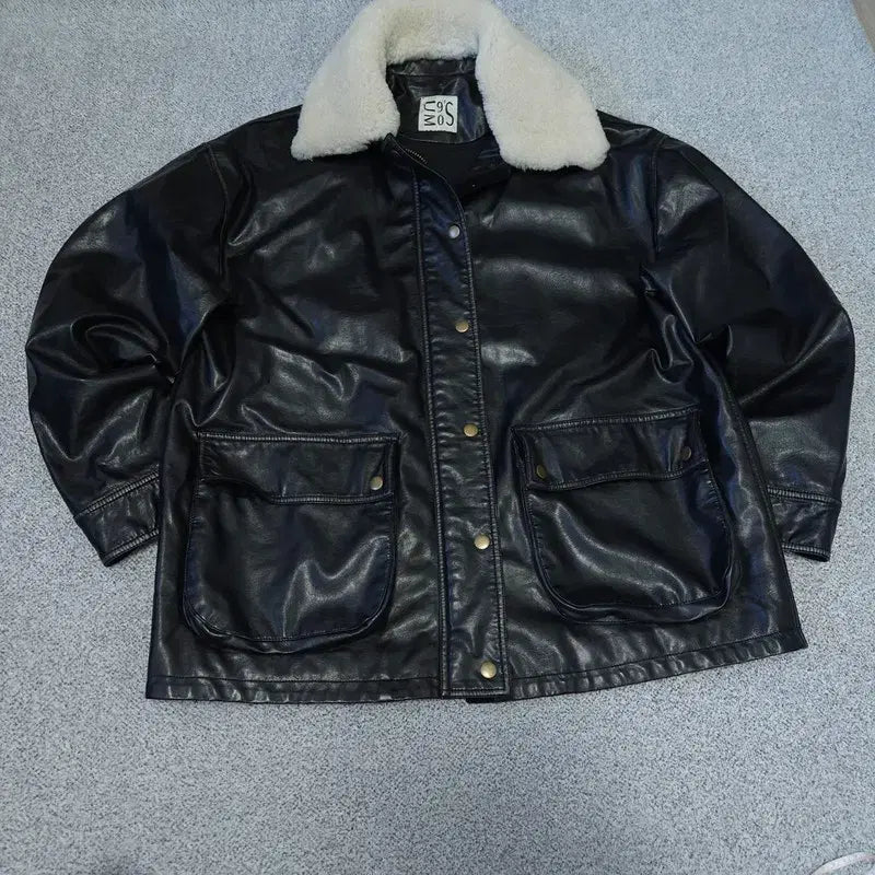 [BUNJANG] Vintage Leather Jacket / [F] 빈티지 가죽 자켓