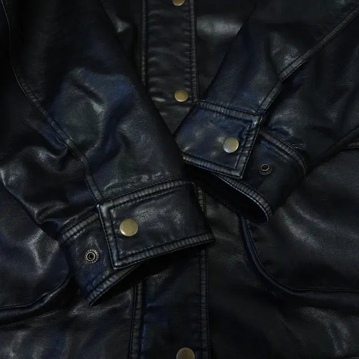 [BUNJANG] Vintage Leather Jacket / [F] 빈티지 가죽 자켓