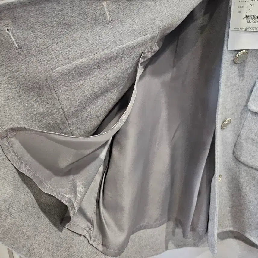 [BUNJANG] CLAP Light Gray Short Jacket / CC클랍 라이트 그레이 숏 자켓