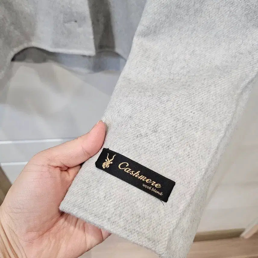 [BUNJANG] CLAP Light Gray Short Jacket / CC클랍 라이트 그레이 숏 자켓