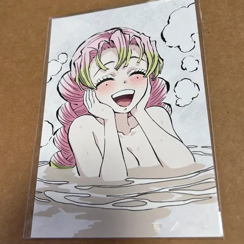 [BUNJANG] Demon Slayer Mitsuri Kanroji Postcard / 귀멸의 칼날 전집중전 막간화 미츠리 엽서 귀칼