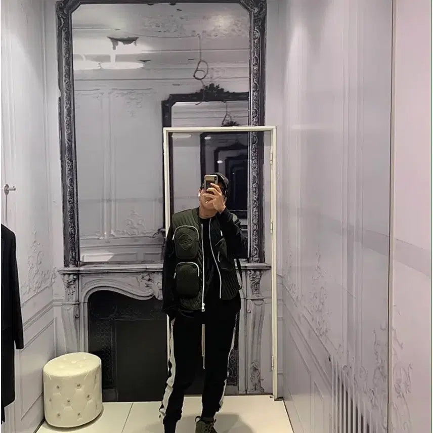 [BUNJANG] Rick Owens Black Side Line Baggy Pants / [46] 릭오웬스 블랙 사이드라인 배기팬츠