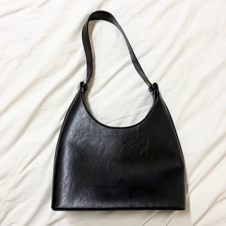 [BUNJANG] 8 Seconds Black Shoulder Bag / 에잇세컨즈 블랙 숄더백 가방