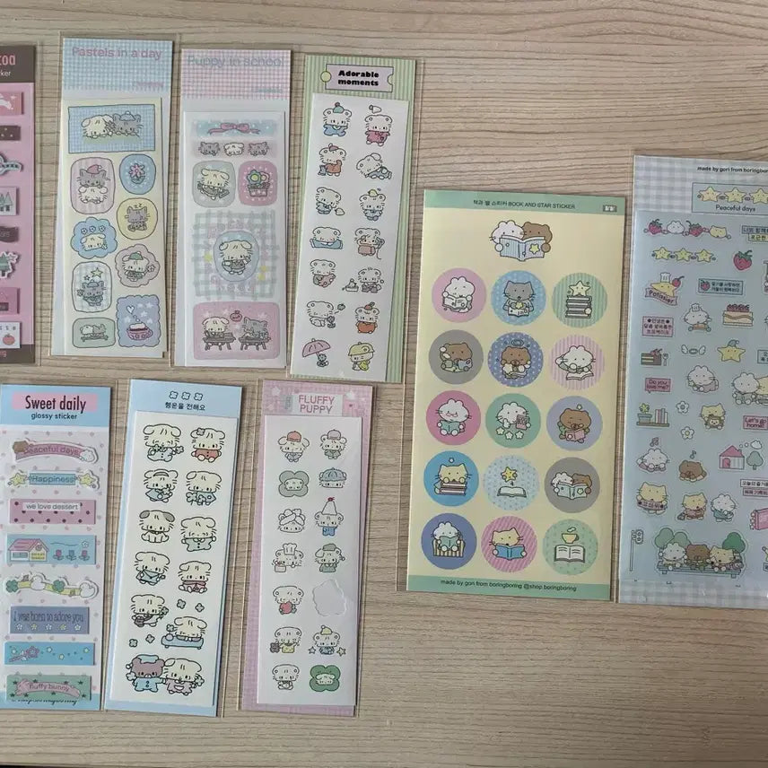 [BUNJANG] Boring Boring Sticker Bundle Set / 보링보링 스티커 일괄로 처분합니다