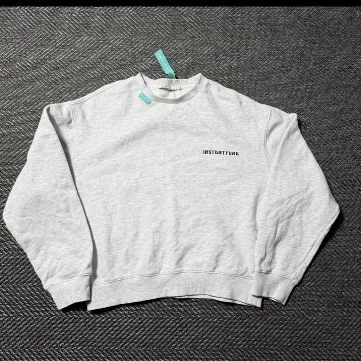 [BUNJANG] InstantFunk Standard Logo Grey Sweatshirt / 인스턴트펑크 스탠다드 로고 그레이 맨투맨 (1)