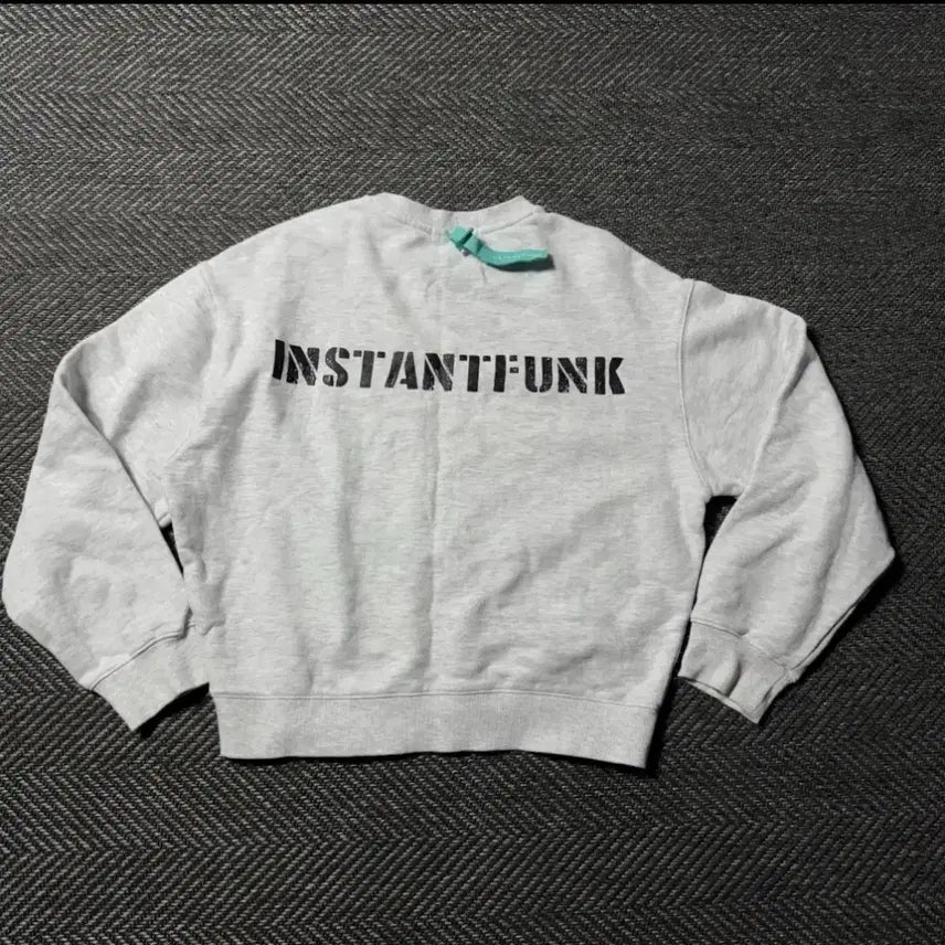 [BUNJANG] InstantFunk Standard Logo Grey Sweatshirt / 인스턴트펑크 스탠다드 로고 그레이 맨투맨 (1)
