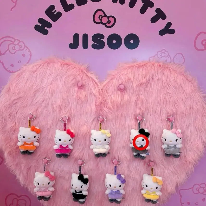 [BUNJANG] Blackpink Jisoo Hello Kitty Keyring / 박스미개봉) 헬로키티 지수 키링 블랙그레이 선물가능