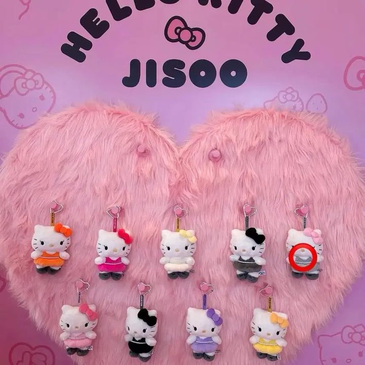 [BUNJANG] Blackpink Jisoo Hello Kitty Keyring / 박스미개봉) 헬로키티 지수 키링 핑크그레이 선물가능