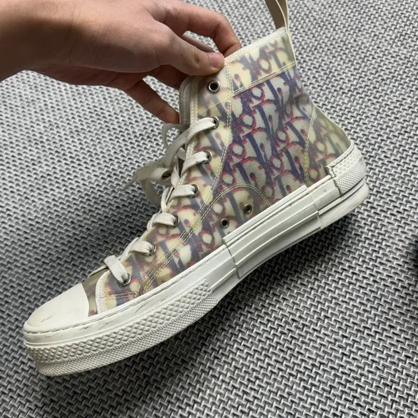[BUNJANG] Dior Oblique Sneakers Multi High-Top / (한정판) 디올 오블리크 스니커즈 멀티 하이탑