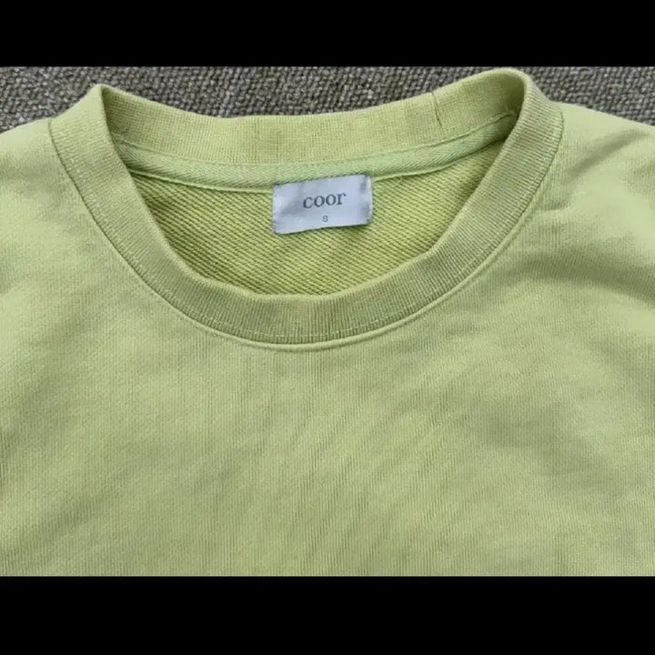 [BUNJANG] Coor Supima Lime Sweatshirt S / 쿠어 coor 수피마 라임 스웨트셔츠 S