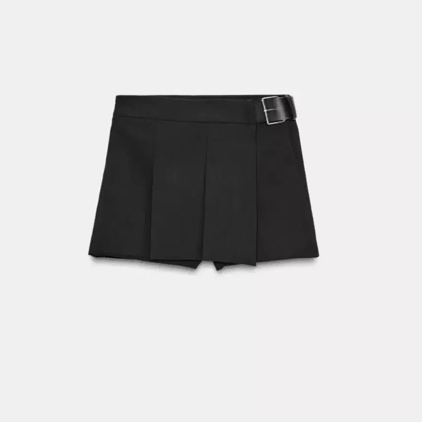 [BUNJANG] ZARA Pleated Belted Culottes Pants / 자라 주름 벨트 큐롯 팬츠 -치마바지