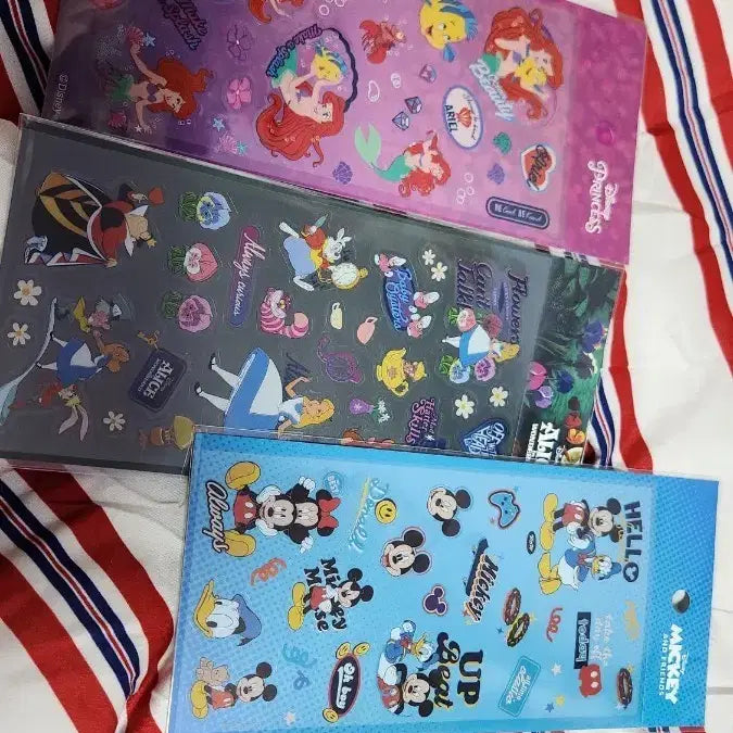 [BUNJANG] Disney Mickey/Ariel/Alice Sticker / 정품 디즈니 미키/인어공주/앨리스 스티커