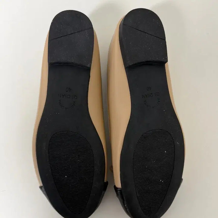 [BUNJANG] Winter Flat Shoes 250 / 말랑 배색 앞코 안감 퍼 겨울 플랫슈즈 250