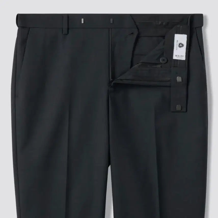 [BUNJANG] Musinsa Standard Wool Blend Semi Wide Hidden Banding Slacks Charcoal Gray / [38]무탠다드 울 블렌드 세미 와이드 히든 밴딩 슬랙스 차콜 그레이