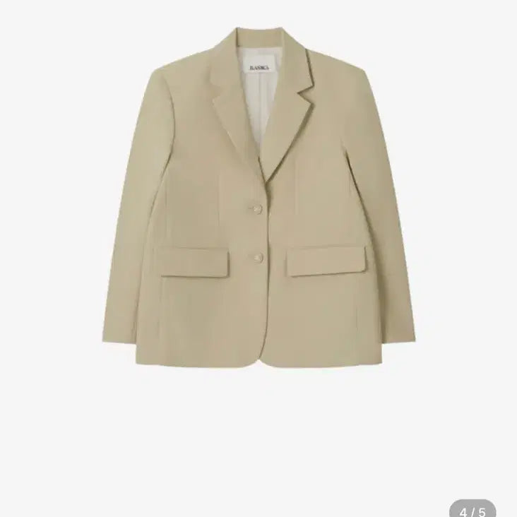 [BUNJANG] BASKICA Blazer Jacket Beige S / (정가 18.5만원) 바시카 싱글 블레이저 자켓 베이지 S