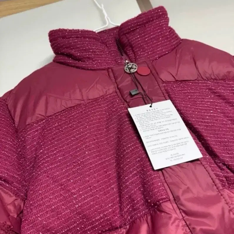[BUNJANG] Designer Lace Embellished Padded Jacket / 새상품 디자이너 브랜드 레이스 장식 여성 패딩 점퍼 55사이즈