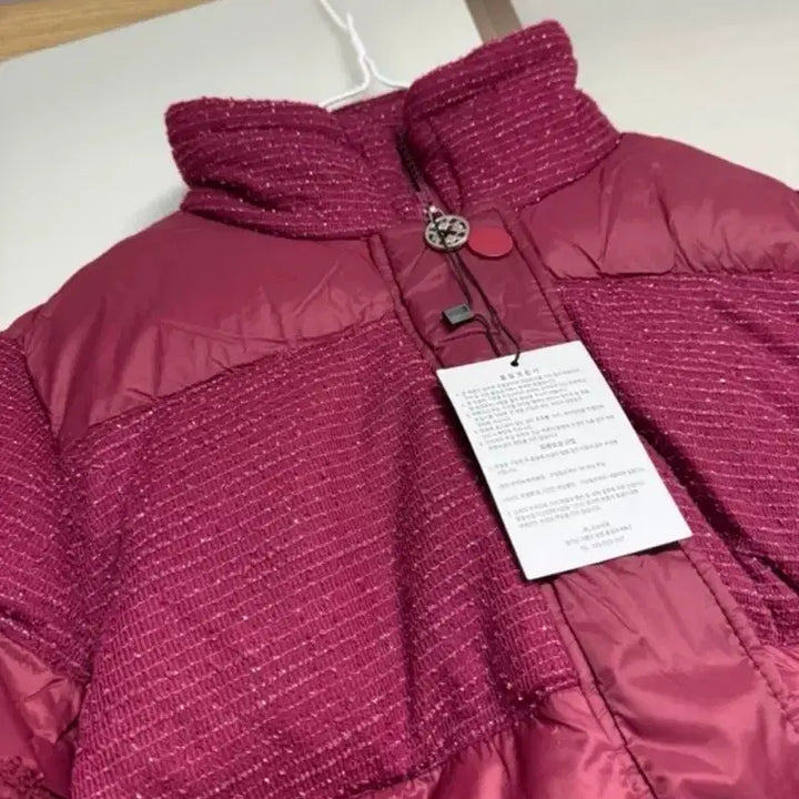 [BUNJANG] Designer Lace Embellished Padded Jacket / 새상품 디자이너 브랜드 레이스 장식 여성 패딩 점퍼 55사이즈