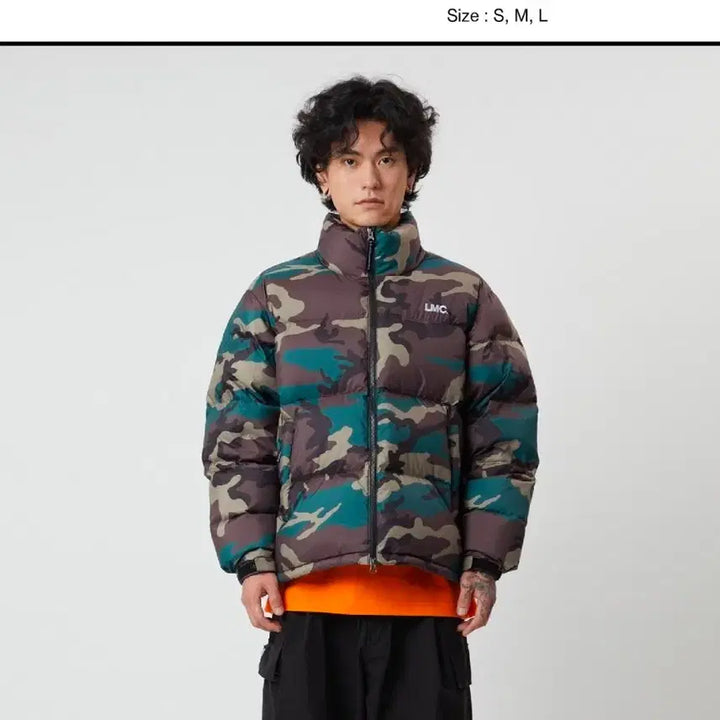 [BUNJANG] LMC OG PUFFER Duck Down Camo Padded Jacket / LMC OG PUFFER DUCK DOWN 눕시 카모 패딩 L