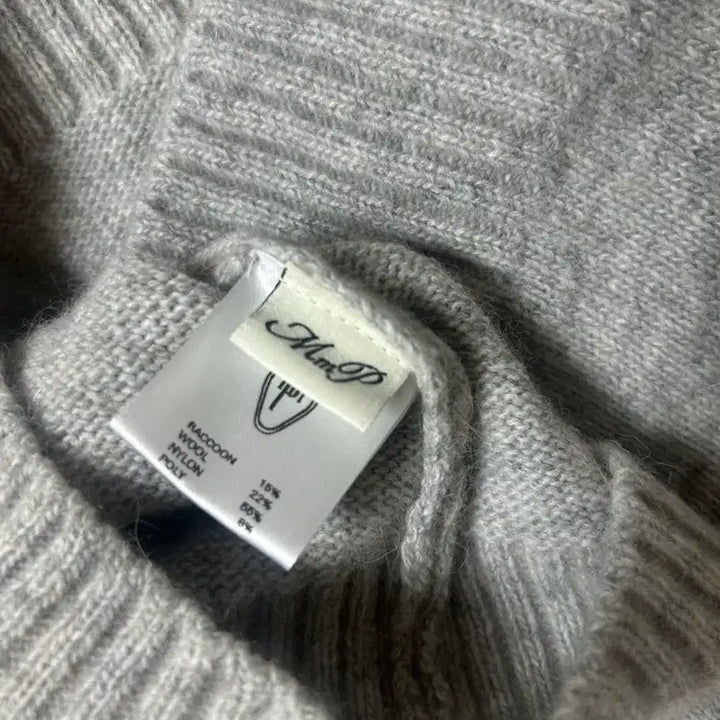 [BUNJANG] Mango Many Please Olakun Turtleneck Knit Light Gray / 망고매니플리즈 올라쿤 터틀넥 니트 라이트그레이