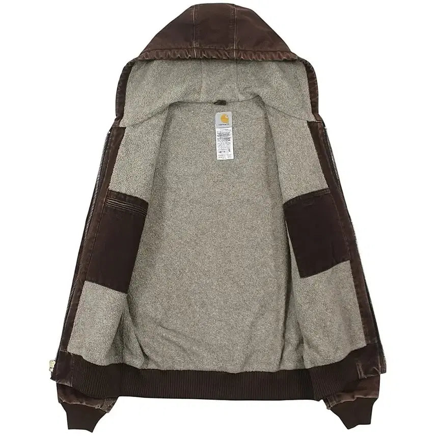 [BUNJANG] Carhartt EJ004 DKB Duck Active Jacket / 2011 칼하트 EJ004 DKB 덕 액티브 자켓 쉐르파 안감 브라운