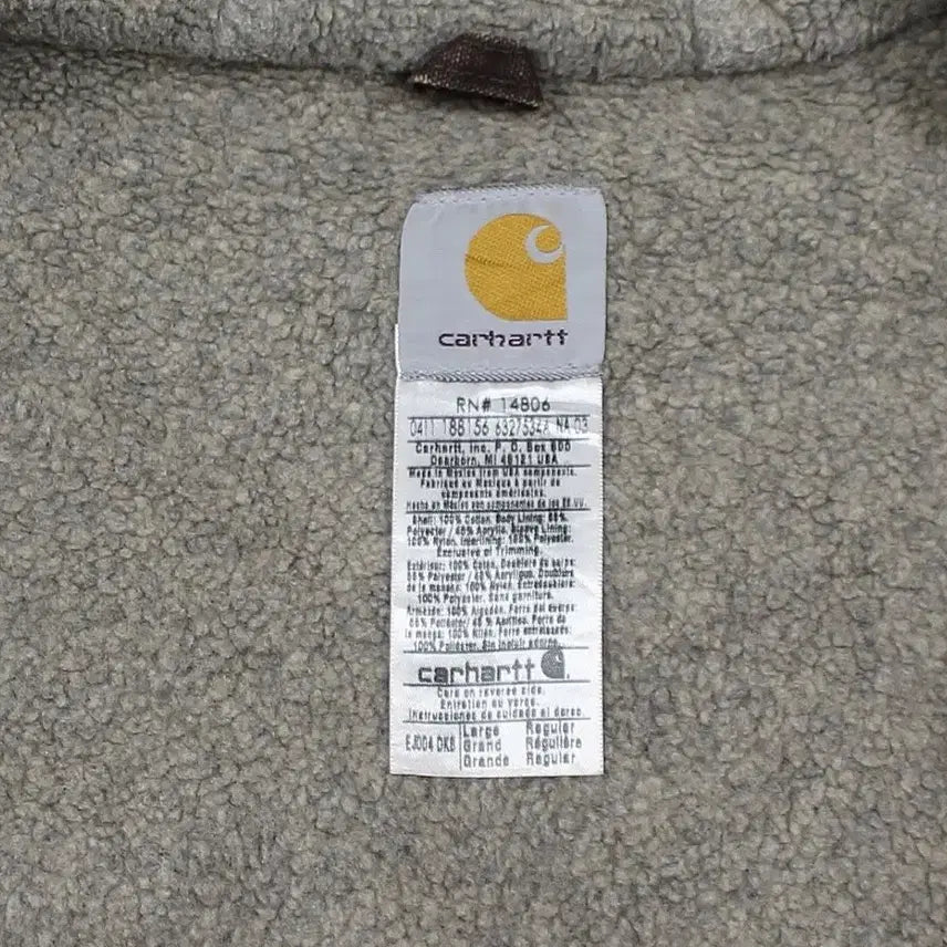 [BUNJANG] Carhartt EJ004 DKB Duck Active Jacket / 2011 칼하트 EJ004 DKB 덕 액티브 자켓 쉐르파 안감 브라운