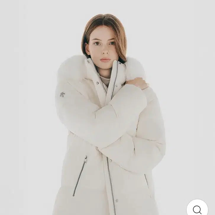 [BUNJANG] Descente Women's Canon Long Down Jacket Ivory 85 / 데상트 우먼스 캐논 롱 다운 자켓 아이보리 85