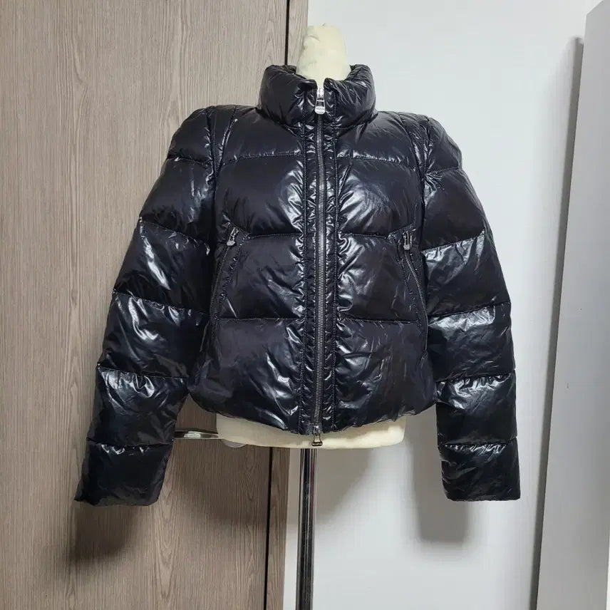 [BUNJANG] PAULE KA Black Goose Down Short Padded Jacket (Size S) / PAULE KA 블랙 여성 구스 숏 패딩 점퍼 S