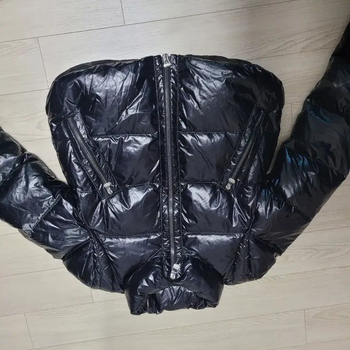 [BUNJANG] PAULE KA Black Goose Down Short Padded Jacket (Size S) / PAULE KA 블랙 여성 구스 숏 패딩 점퍼 S