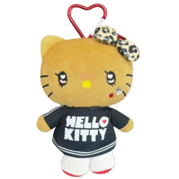 [BUNJANG] Hello Kitty Leopard Print Garu Pouch Doll Keyring / 헬로키티 호피 갸루 파우치 인형 키링