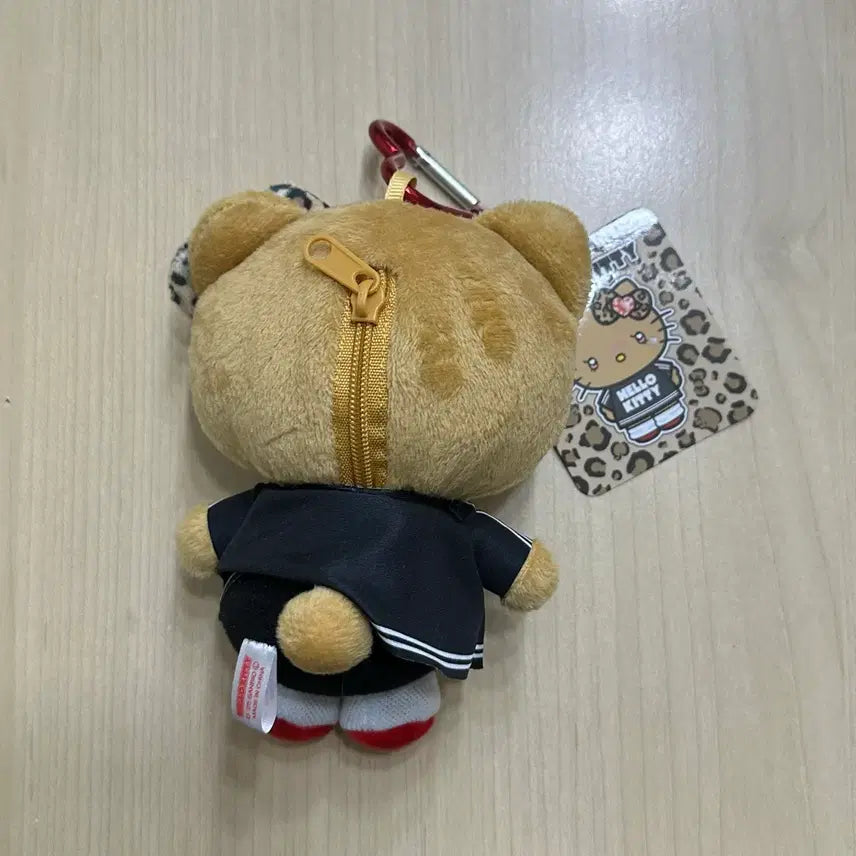 [BUNJANG] Hello Kitty Leopard Print Garu Pouch Doll Keyring / 헬로키티 호피 갸루 파우치 인형 키링
