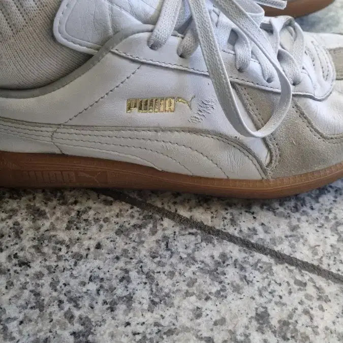 [BUNJANG] Puma German Army Trainer Sneakers White / 푸마 독일군 스니커즈 화이트