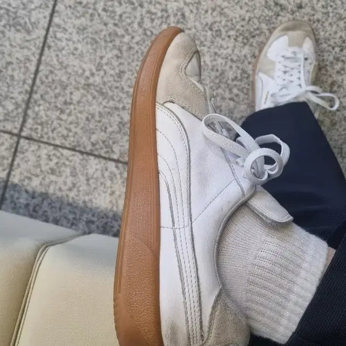 [BUNJANG] Puma German Army Trainer Sneakers White / 푸마 독일군 스니커즈 화이트