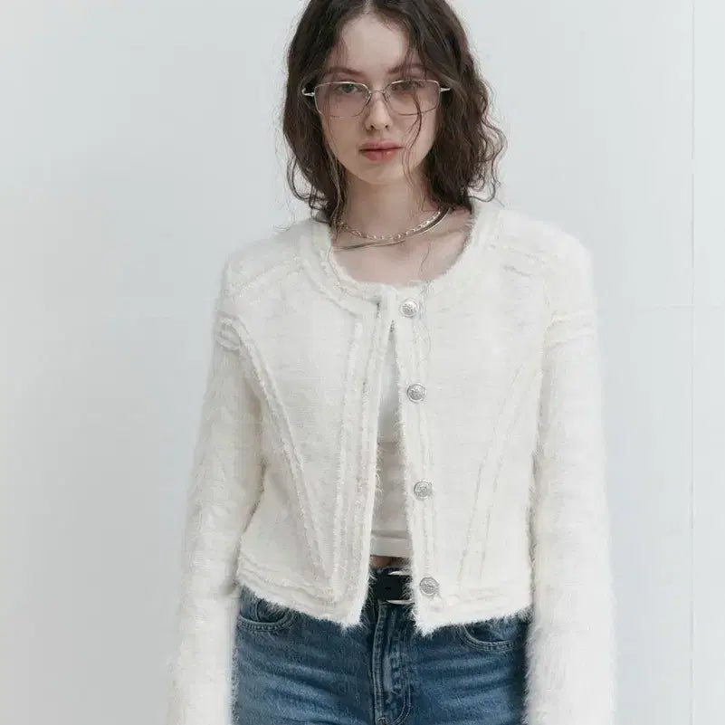 [BUNJANG] Cardinal Red Faux Fur Jacket / 카디널레드 퍼자켓