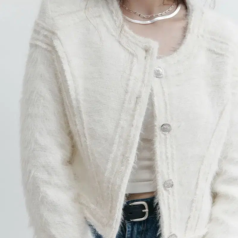 [BUNJANG] Cardinal Red Faux Fur Jacket / 카디널레드 퍼자켓