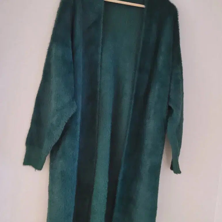 [BUNJANG] Emerald Green Fur Cardigan / (새상품)에메랄드 그린 퍼 가디건 79000원구매
