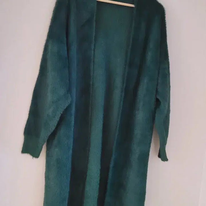 [BUNJANG] Emerald Green Fur Cardigan / (새상품)에메랄드 그린 퍼 가디건 79000원구매