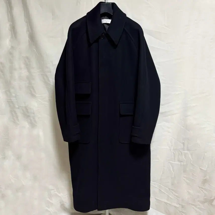 [BUNJANG] AFTERPRAY Tourist Balmacaan Coat - Navy, L / 애프터프레이 투어리스트 발마칸 코트 / 네이비, L