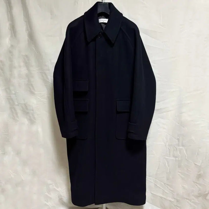 [BUNJANG] AFTERPRAY Tourist Balmacaan Coat - Navy, L / 애프터프레이 투어리스트 발마칸 코트 / 네이비, L